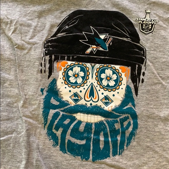 San Jose Sharks mega-bundle hat scarf tops rally - Picture 7 of 16